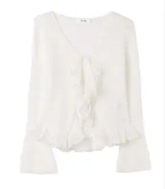 Herlipto Crochet Lace Cardigan whiteのサムネイル