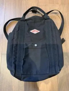 DANTON キッズ ミニリュック 黒 キャンバス