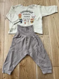 アンパンマン ベビーパジャマセット ~95cm 綿