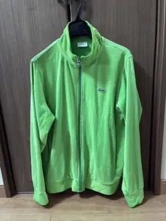 LACOSTE ラコステ ベロア トラックジャケット グリーンのサムネイル