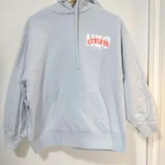 adidas ライトブルー パーカー M