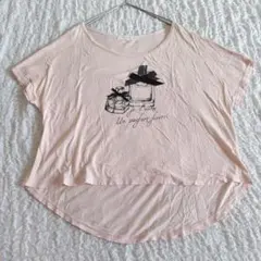 m2029【マーキュリーデュオ】パフューム半袖Tシャツ リボン ピンク Ｆ 薄手のサムネイル