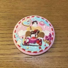 ディズニー　刺繍缶バッチ　シュガーラッシュ