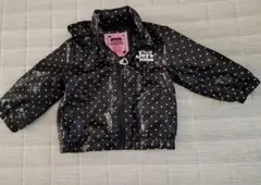 黒に白の水玉模様ジャケット 80