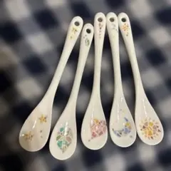 ナルミ 陶器製 スプーン 5本セット モザイク柄のサムネイル