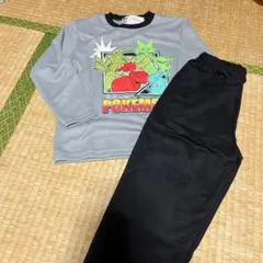 ポケモン 長袖パジャマセット グレー/ブラック
