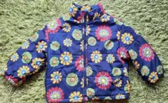 ベネトン ジャケット キッズXS 中綿 花柄　ヴィンテージ