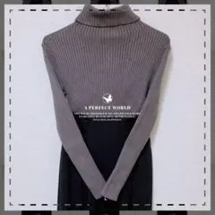グレイル♡GRL♡チャコール♡タートルネック♡ニット