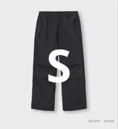 GU　パラシュートパンツ セットアップ可能 ブラック Sのサムネイル