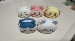 <未使用>ちいかわ おかおミニシリコンポーチ 5個セット