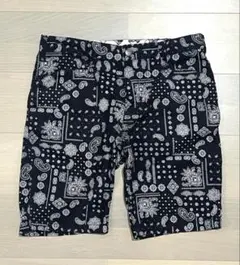 BEN DAVIS ベンデイビス ペイズリーバンダナ柄 ショートパンツ ネイビーのサムネイル