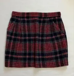 ADAM ET ROPE' チェック柄 ミニスカート