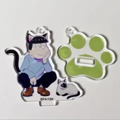 おそ松さん×ねこ展 アクリルスタンドキーホルダー 1st チョロ松