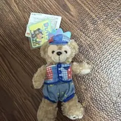 ディズニー　ダッフィー ぬいぐるみ 青い帽子付き