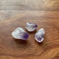 アメジスト 不定形ルース 3個セット