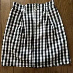RETRO GIRLギンガムチェック膝上スカート