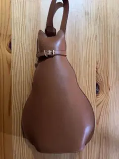 小嶋サチコの猫Bag 猫型ブラウンショルダーバッグ