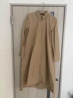 ZARA trf ベージュ シャツワンピース