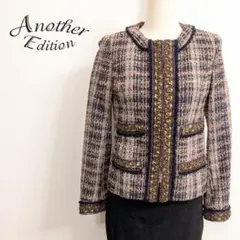 ♡Another Edition♡ツイードノーカラージャケットのサムネイル