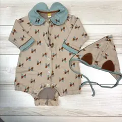モイモルン ベビー服 ロンパース ボンネット セット 80