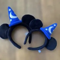 TDR ファンタジア・魔法使いの弟子ミッキーカチューシャ　親子ペア