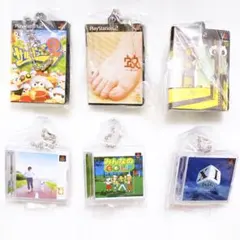 プレイステーション　ゲームパッケージ　ミニチュアチャーム　シークレット　　6点