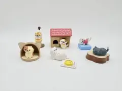 DECOLE コンコンブル】パンダ ハリネズミ 鹿と文鳥 ひつじ セット 