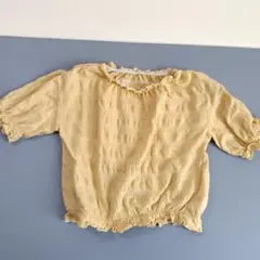 Samansa Mos2 Lagom 半袖シャツ 95　黄色　イエロー