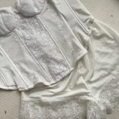 ブライダルインナーセット　ビスチェ　フレアパンツ　2点　上下セット　ウェディング