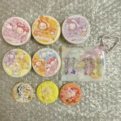 おジャ魔女どれみ ワッツ watts カラビナつきポーチ 刺繍缶バッジ サンリオ