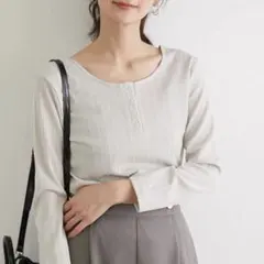 ロペピクニック 長袖　カットソー　トップス　グレー