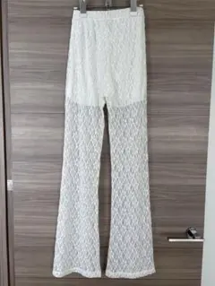 【美品】Flugge レースフレアパンツ