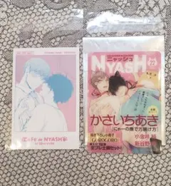 GUSH cafe de NYASH　かさいちあき　雑誌クリア カード 特典コマ