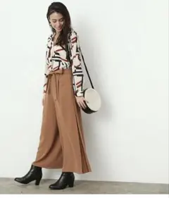 VIS ブラウン ワイドパンツ Sサイズ