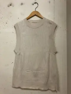 MUSE de Deuxieme Classe コットン ニット ノースリーブ
