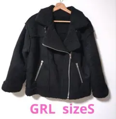 GRL ボアジャケット サイズS ブラック
