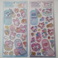 平成はっぴーフォン　フワフワらびちゃん＆まじかるみゅーちゃん　２枚セット