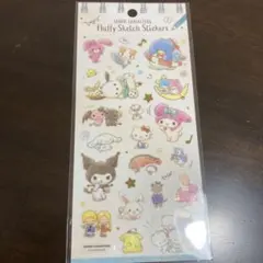 サンリオ フラッフィースケッチ ステッカー シール マイメロ クロミ 正規品