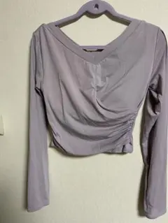 Rintosull スカーラ　ラベンダー Vネック 長袖　Lサイズ