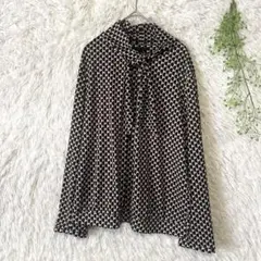 TRANS WORK ボウタイブラウス　サイズ46 大きいサイズ　定価21000