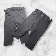 H&M ベビーレギンス ❤️2枚セット 2〜4ヶ月 60 65 黒 男女兼用