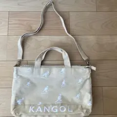 KANGOL カンゴール 2way ショルダーバッグ ベージュ