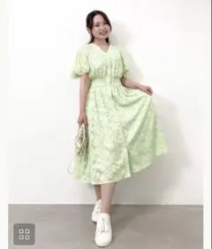 Pinup Closet カットジャガードワンピ CINEMATIQ 元鈴木さん - メルカリ