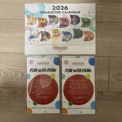 非売品　バンダイナムコ キャラクター カレンダー 2026　新品未開封