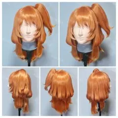 プロセカ 花里みのり kigurumi 全頭マスク オレンジ髪 ブルーアイ 現品
