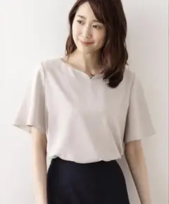 ❤️在庫処分❤️ナチュラルビューティーベーシック 半袖ブラウス ピンク