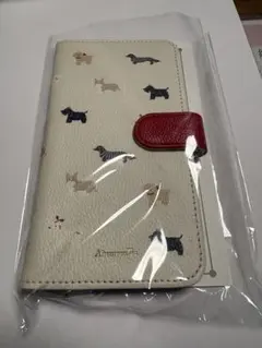 【未使用】Afternoon Tea ドッグ柄 手帳型 iPhoneケース