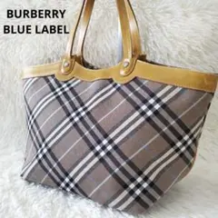 希少✨BURBERRY BLUE LABEL トートバッグ ノバチェック 舟形