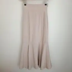 muguet ミュゲ　crepe mermaid skirt ピンクベージュ