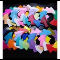 《ハンドメイド》折り紙で作ったリース10点（画用紙付き）